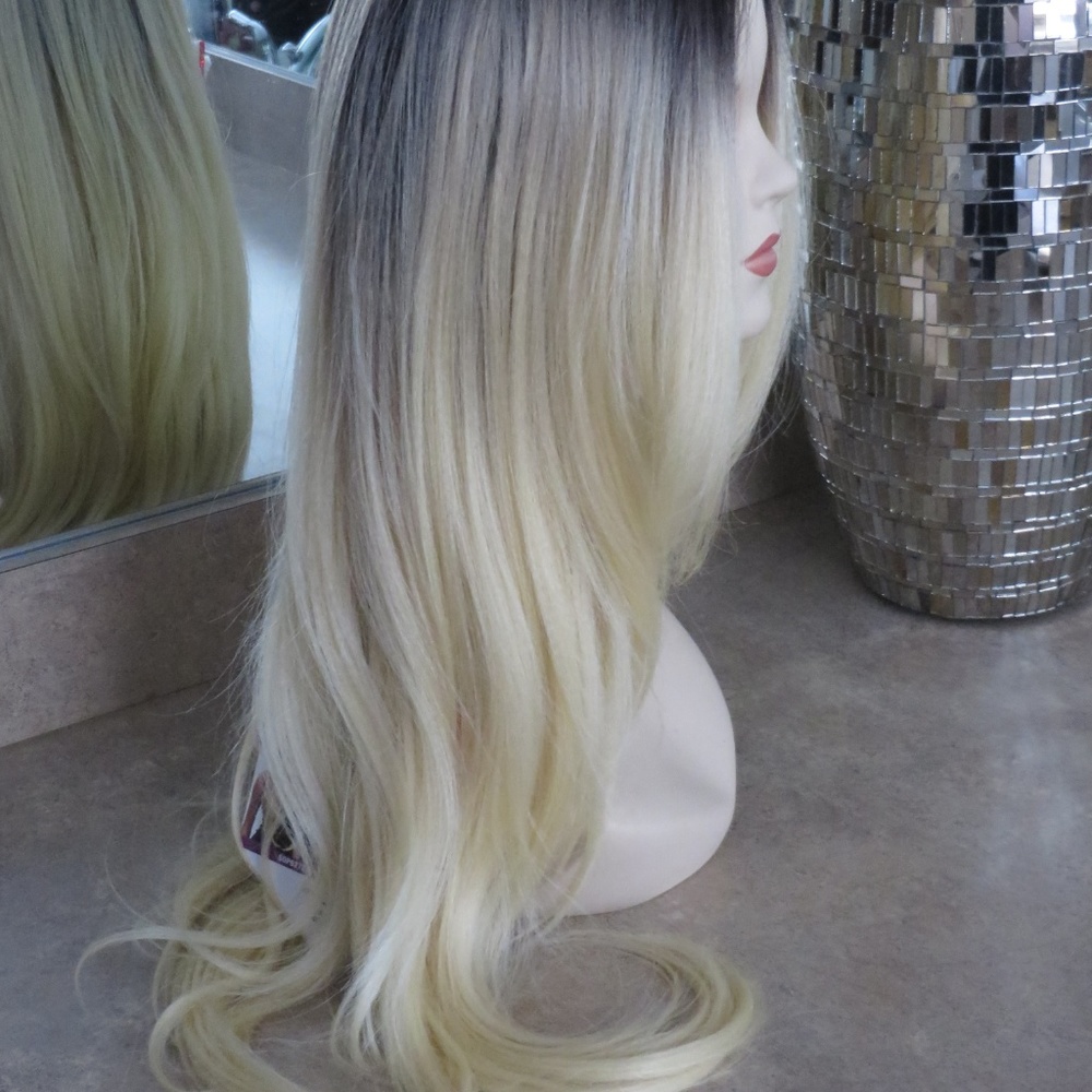 Lace Front Dk.Brown Blonde Long Layered Wig SOLD - Picture 6 of 6